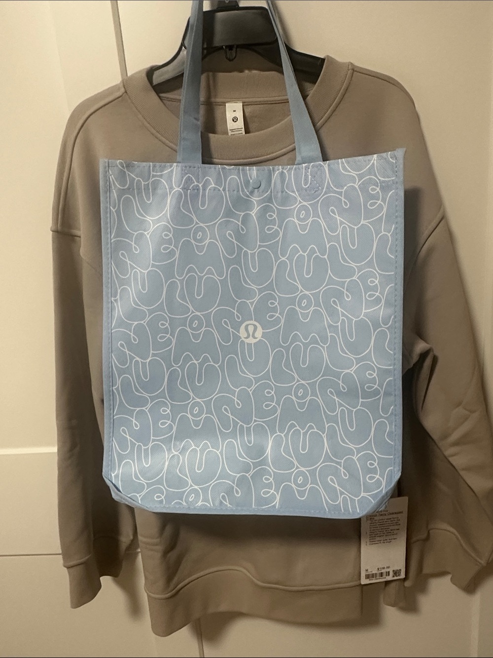 lululemon athletica New York Mosaic Apple Crewneck Sweater - Taupe - Picture 8 of 8